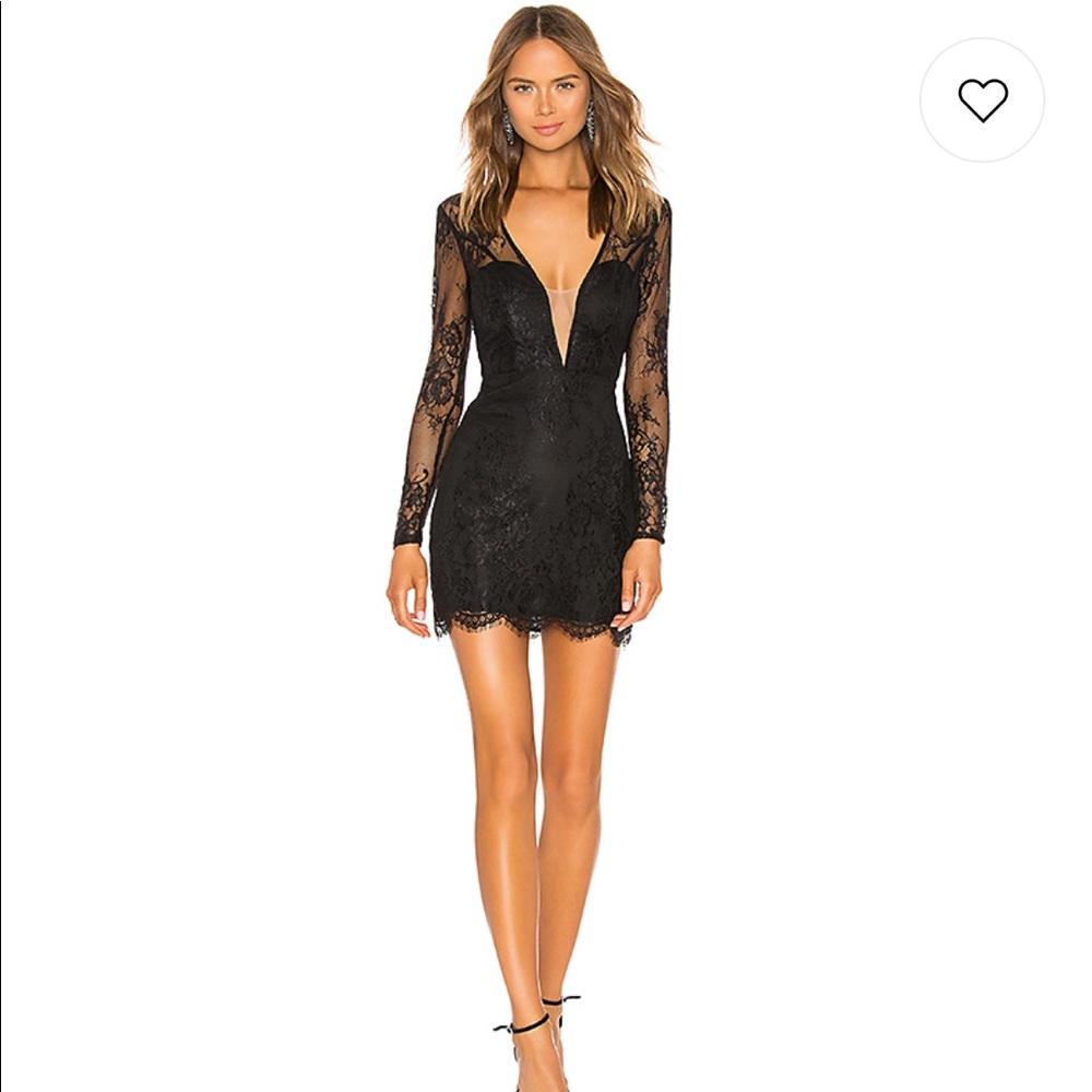 NBD Black mini dress